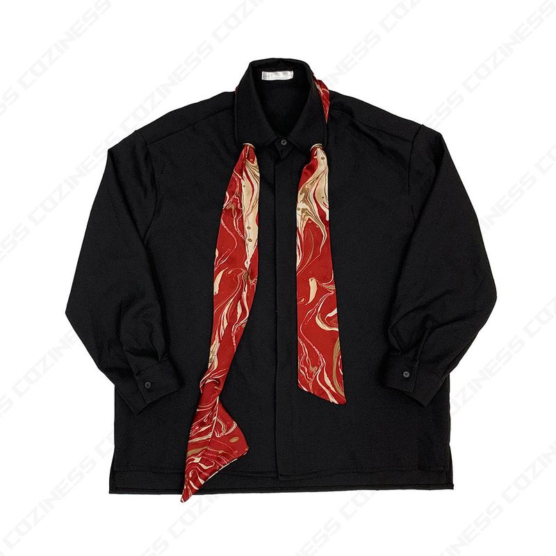 MO Marvel Scarf Eyelet Shirt (3 colors)