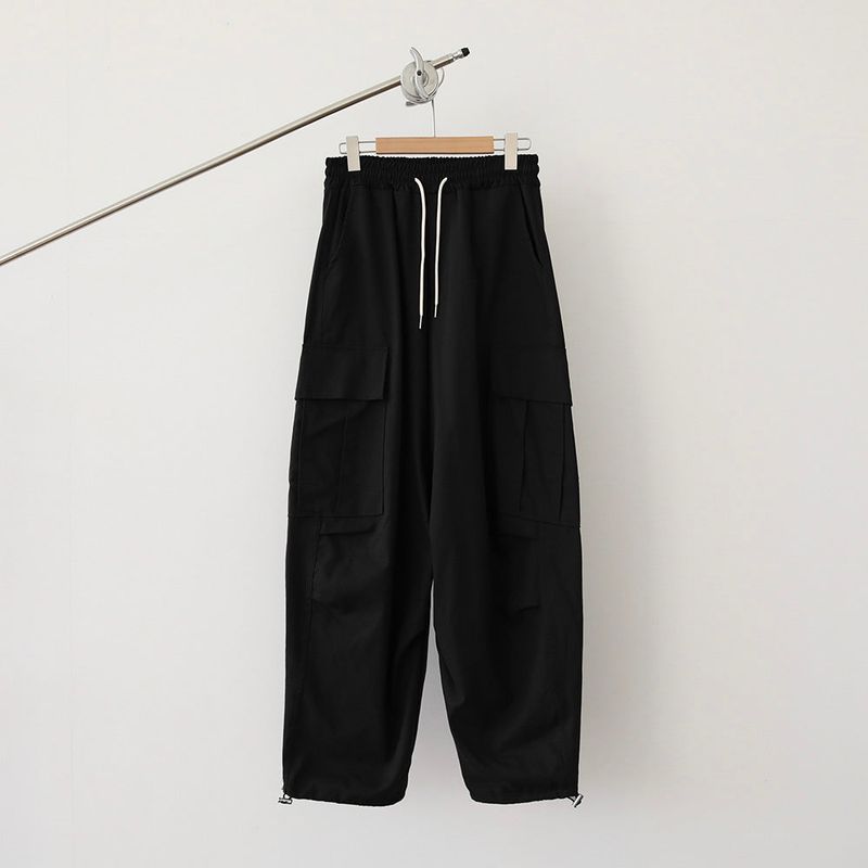 SIO WIDE CARGO PANTS BK