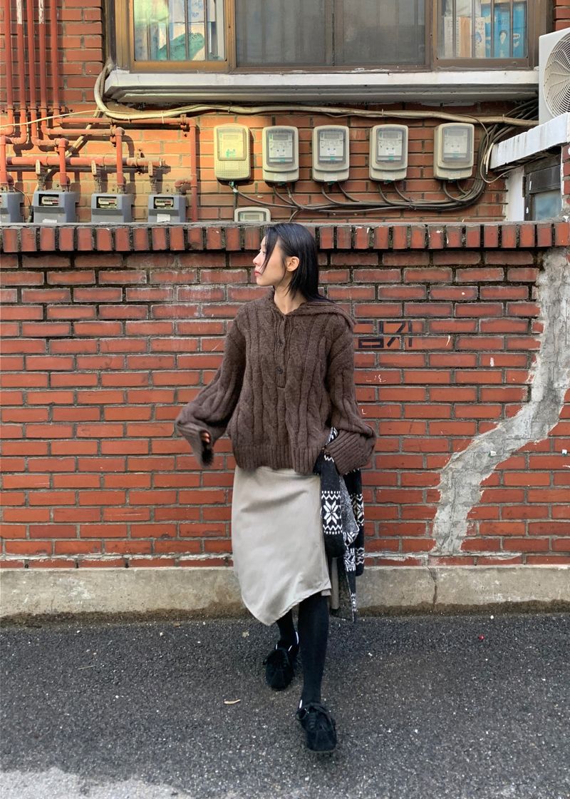  STRIPE BLEND SKIRT