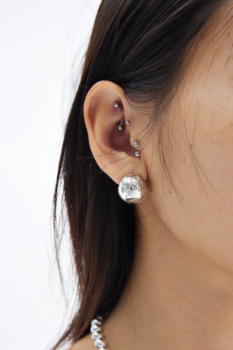 N ロゴボールピアス