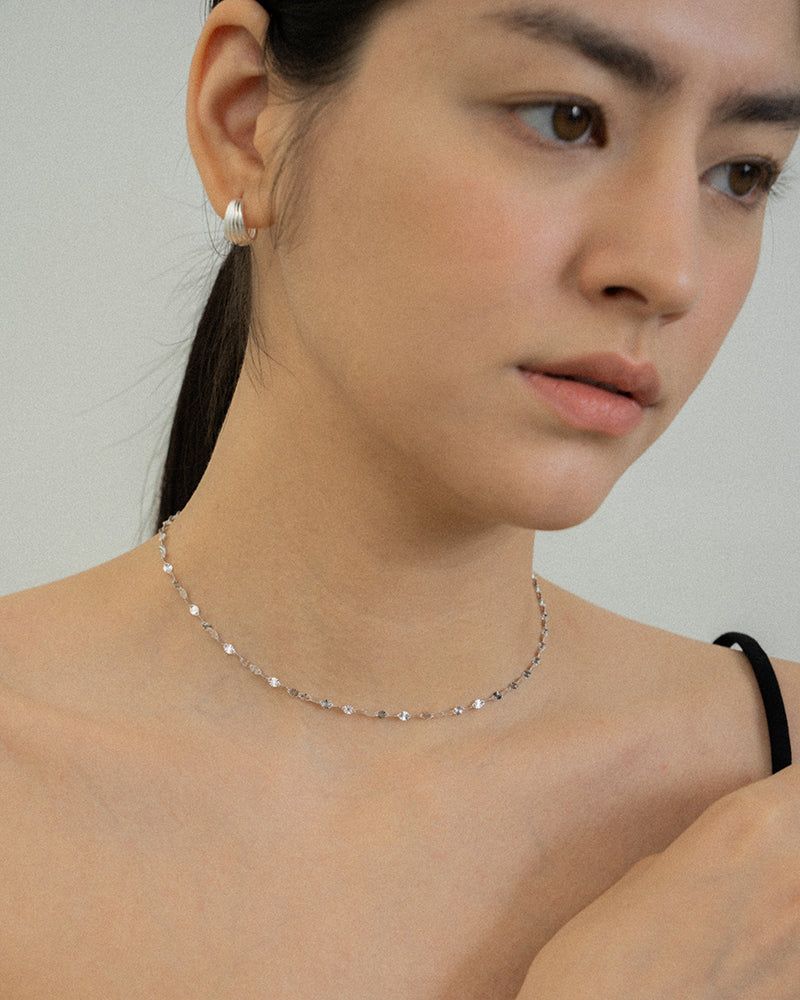 [Silver 925] Nuts One-Touch Earrings