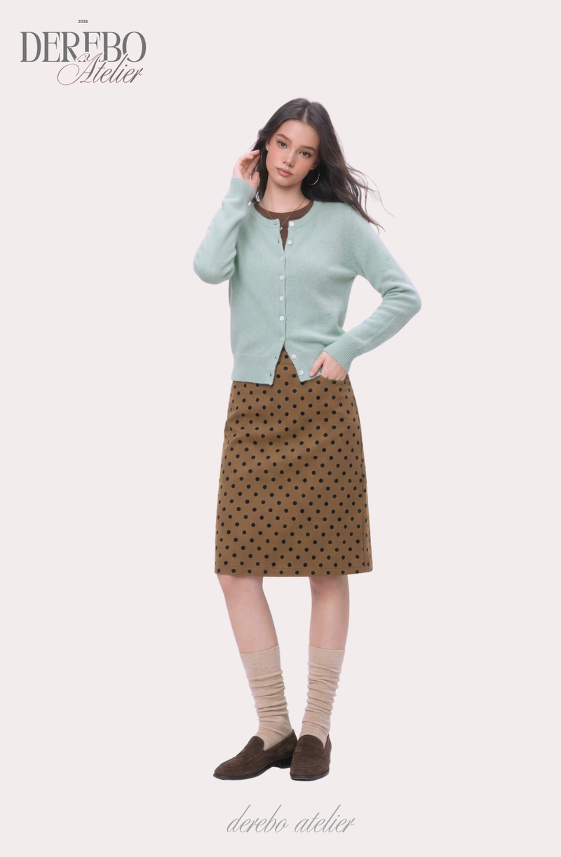 Mint Brown Layered Cardigan