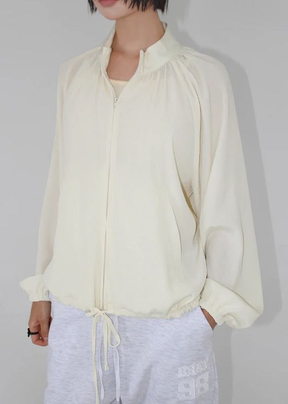 LIGHT SHIRRING JUMPER