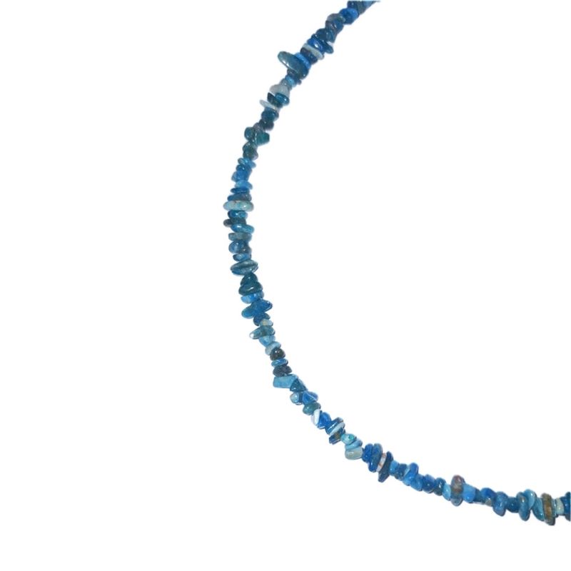 mini gemstone necklace (blue)