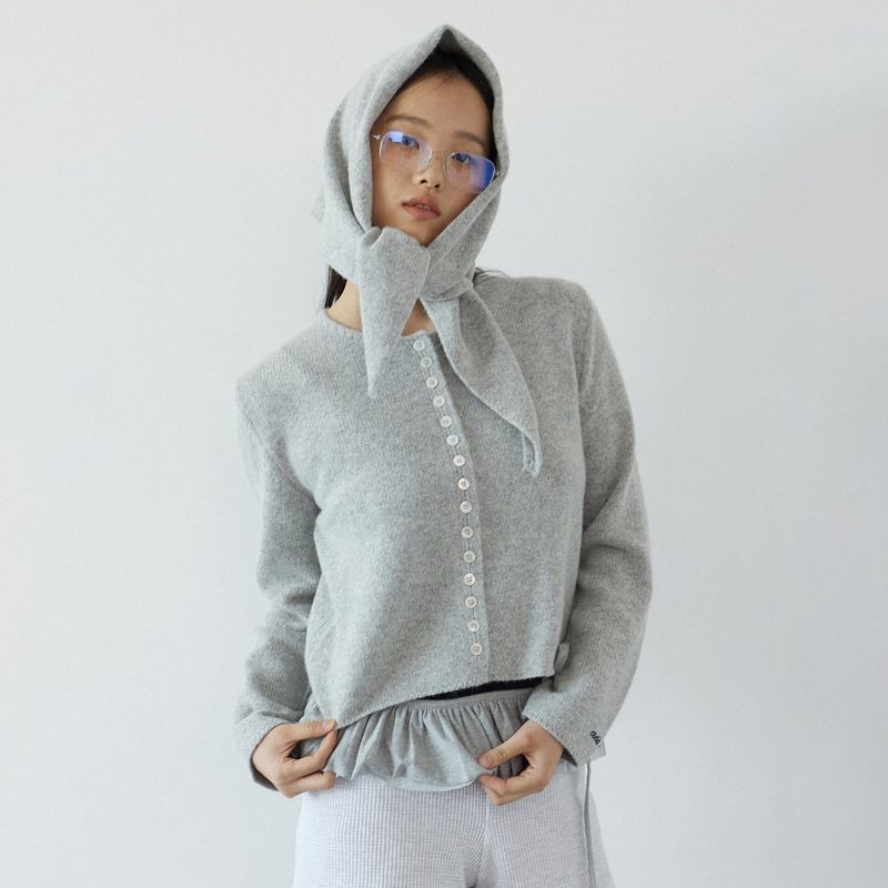 adit（アディット）の「メッシュフリルベルト_グレー（ファッション小物）」