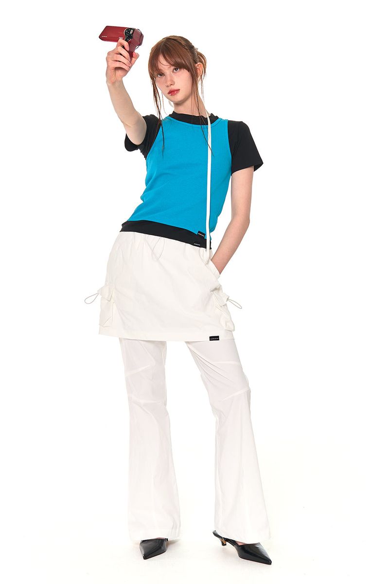 COLORS SKIRT PANTS (WHITE)
