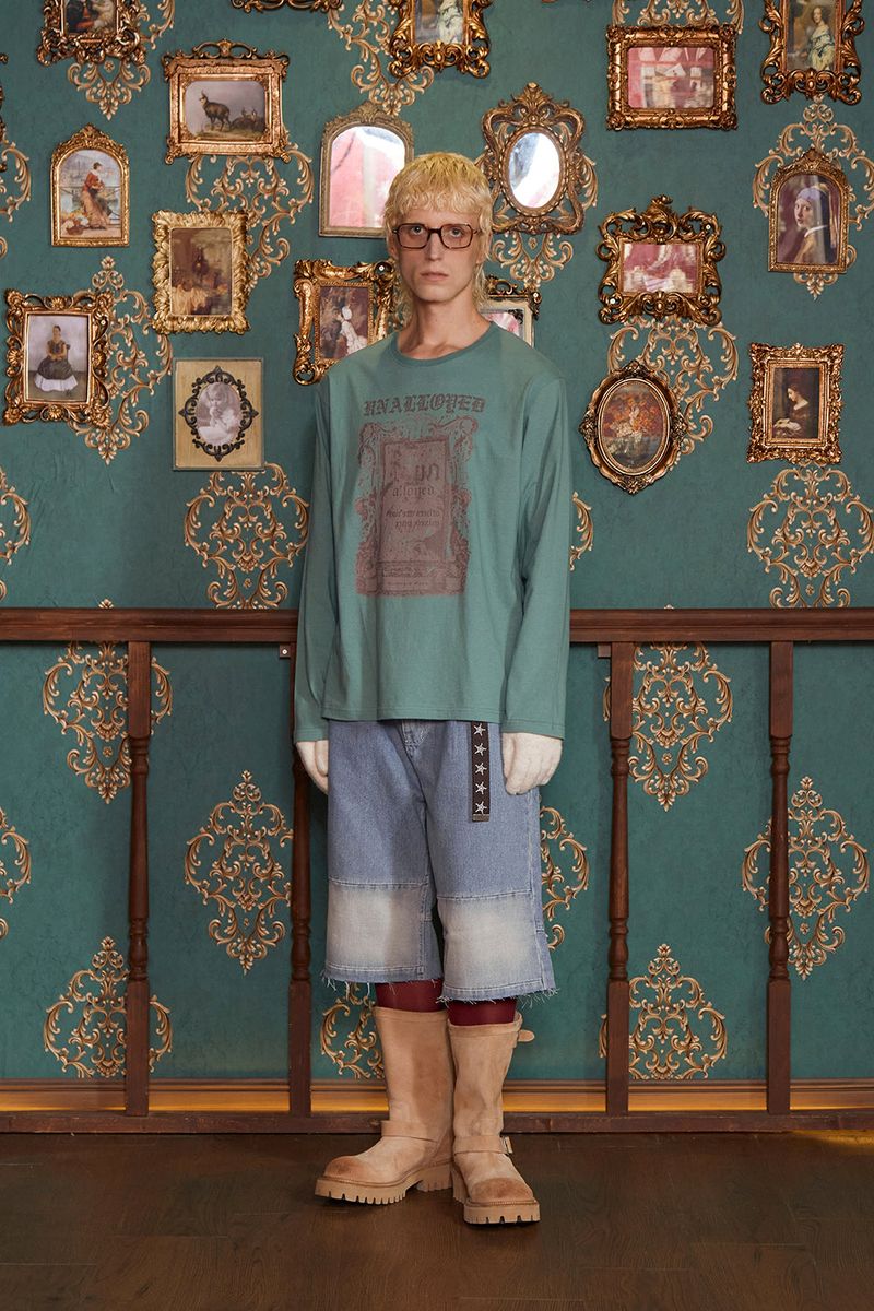 GARDEN FRAME LONG SLEEVE T SHIRT / MINT
