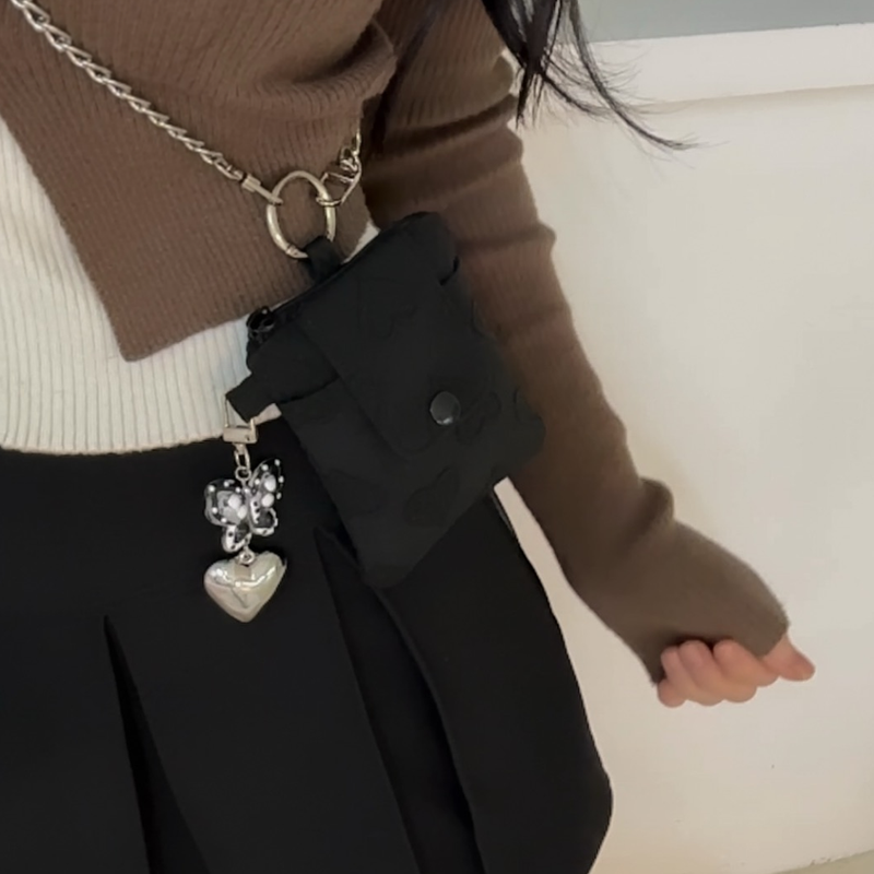 heart chain wallet bag_length (3color)
