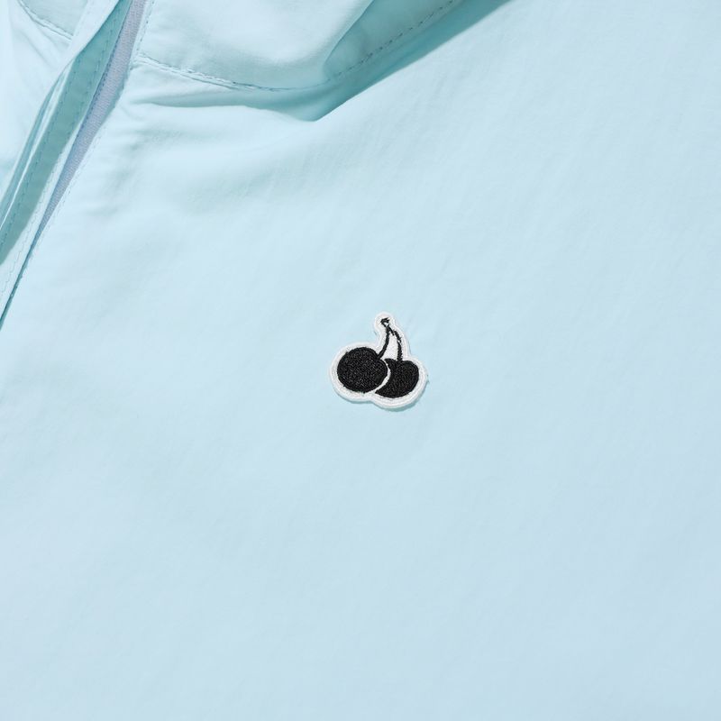 UNI MONO CHERRY HALF ZIP UP ANORAK - ICE