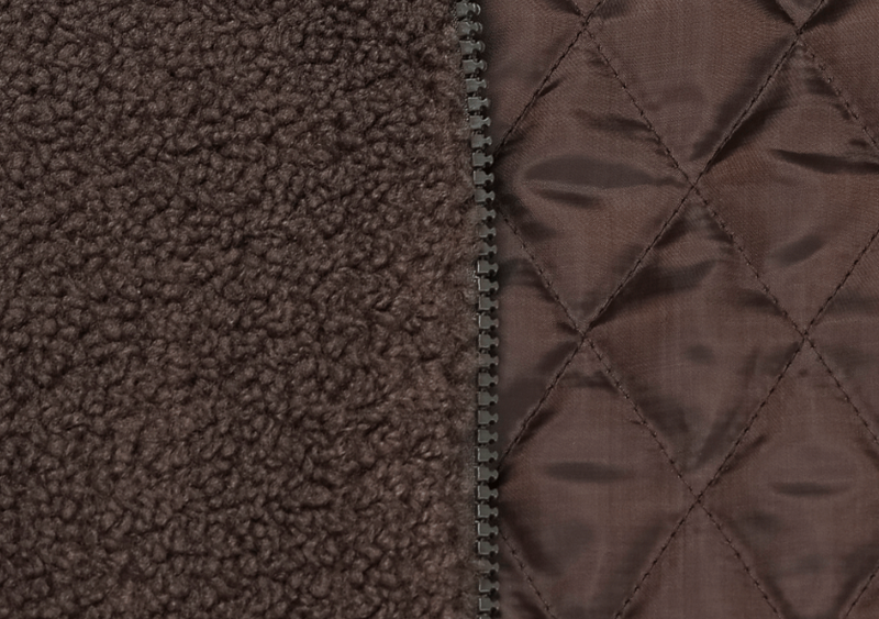 Wonderant Overfit Boucle Two-Way Padded Zip-Up