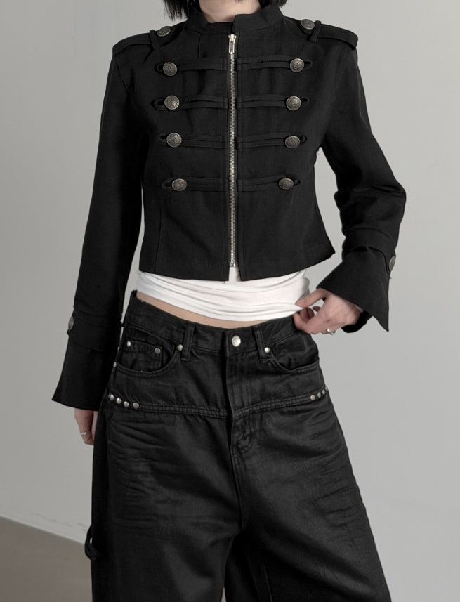 mnem（ムネム）の「Keele Crop Napoleon Jacket（Jackets/Outerwear）」