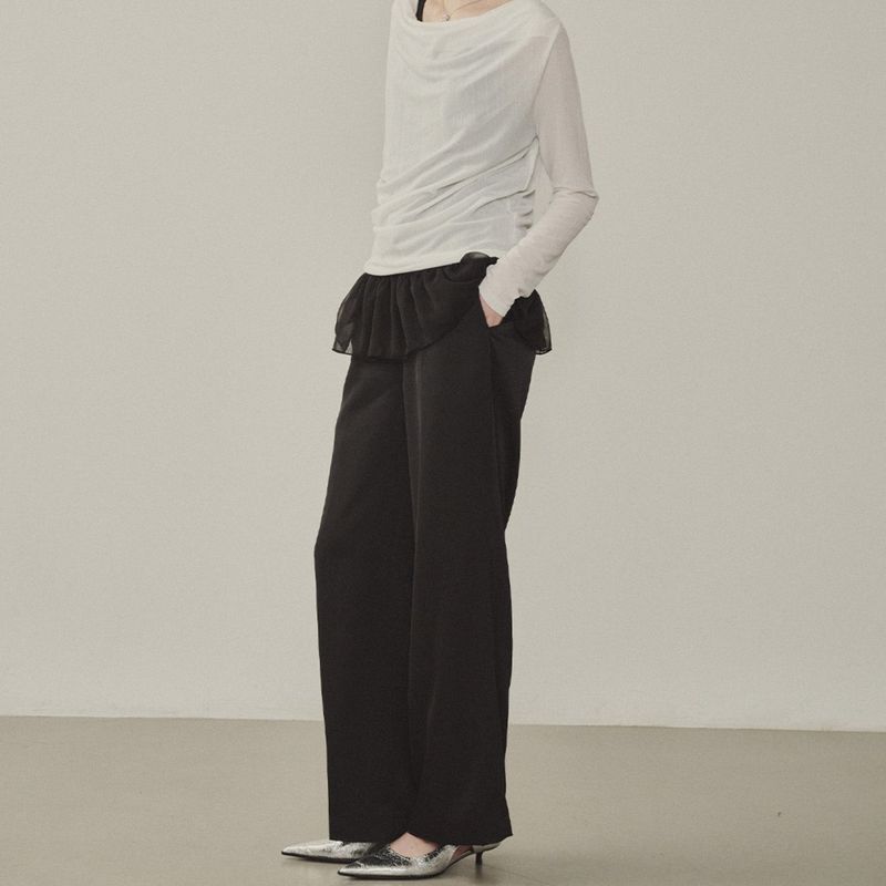 Melrose Satin Basic Pants