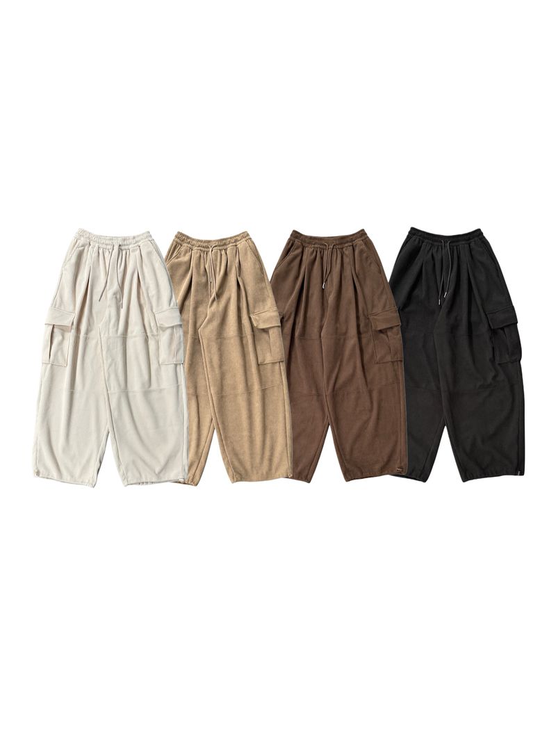 Corduroy Balloon Cargo Pants (4color)