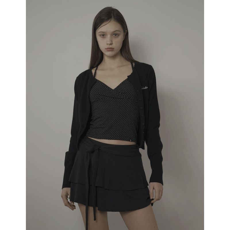 DOT CAMISOLE-BLACK