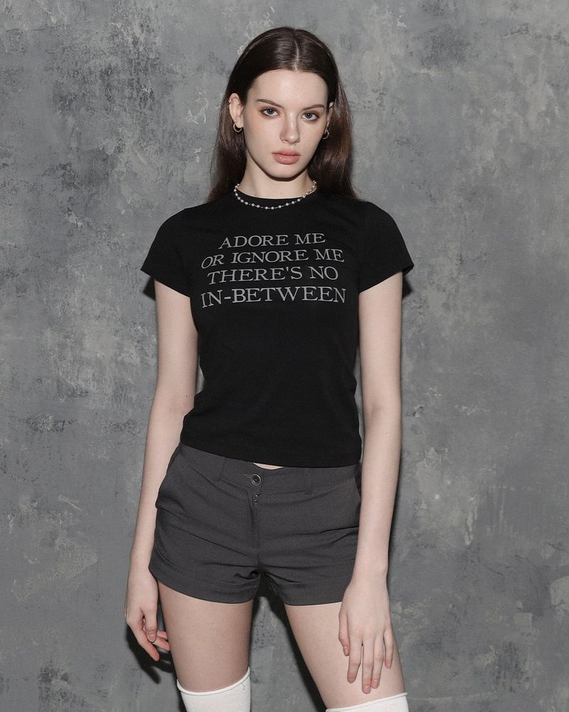 ADORE ME Slim Fit T-Shirt Black