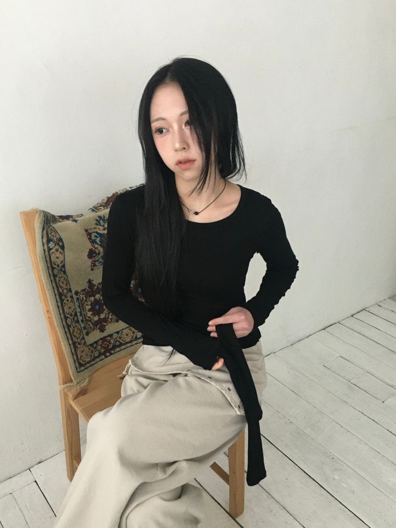 Glam Layering Tie Long Sleeve (4c)