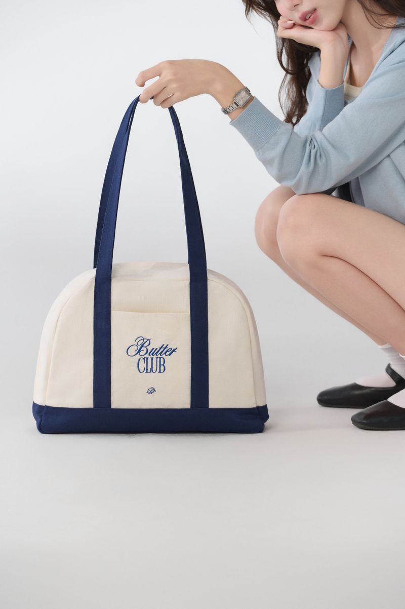 Butter Club BISCOTI Canvas Tote Bag Zipper 14 Inch Laptop Multi Colours