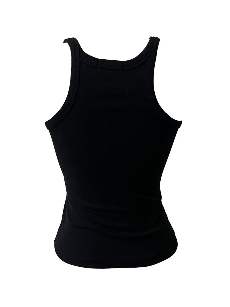 metal stud cross sleeveless (3color)
