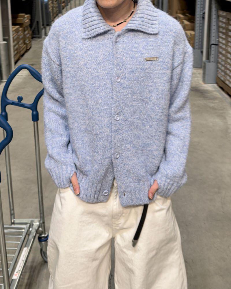 Arin Collared Knit Warmer Cardigan