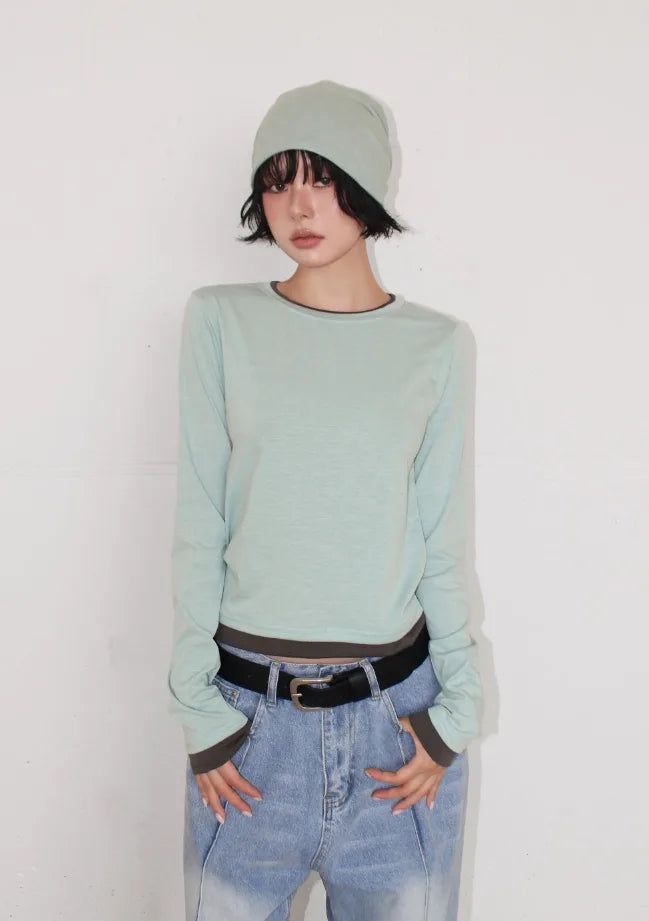 AAKE(アケ)の「COLOR BINDING LONGSLEEVE(Tops)」