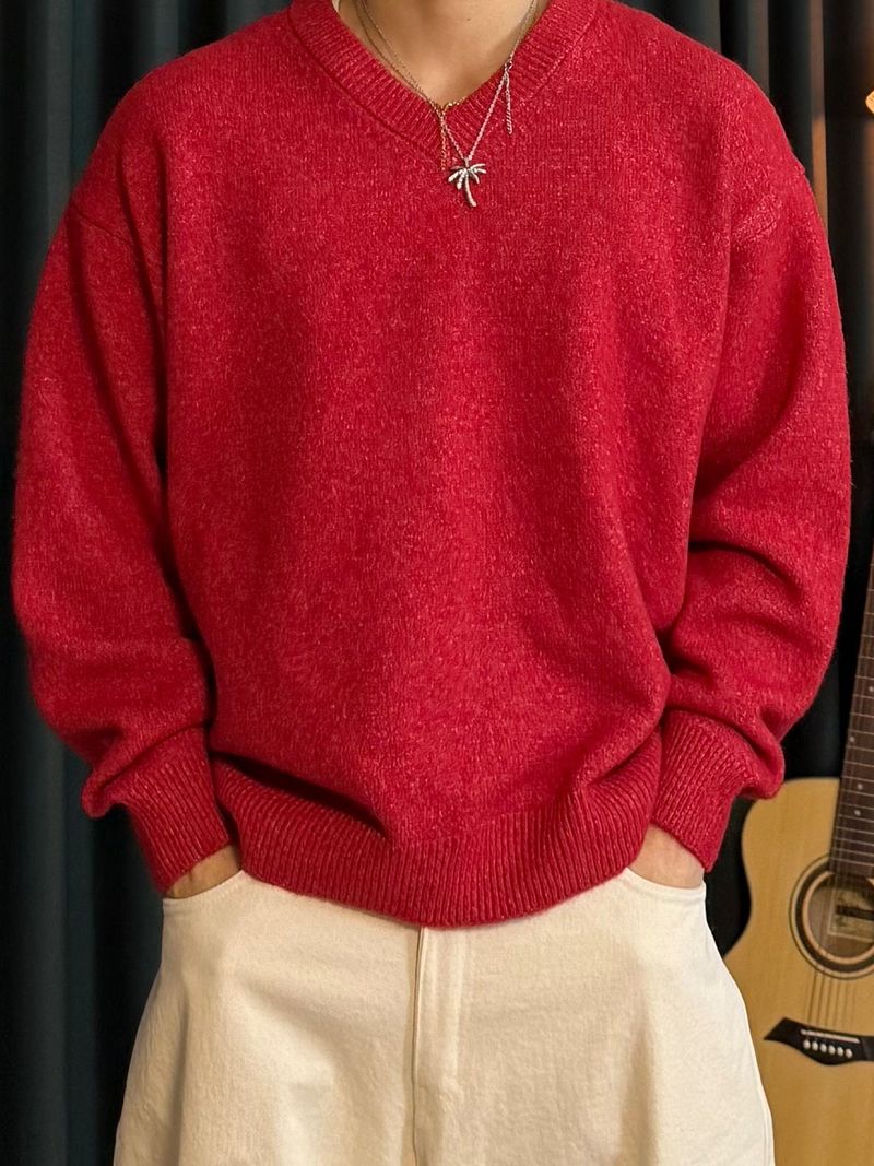 Airwool V-Neck Knit 6COLOR