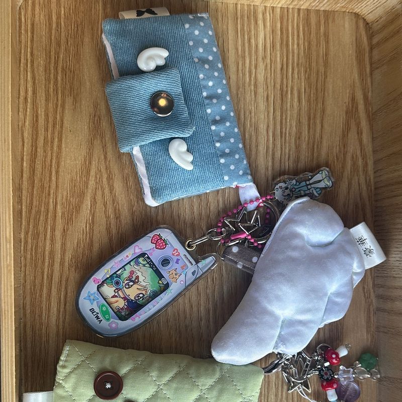 Sky Dot Patch Card Wallet