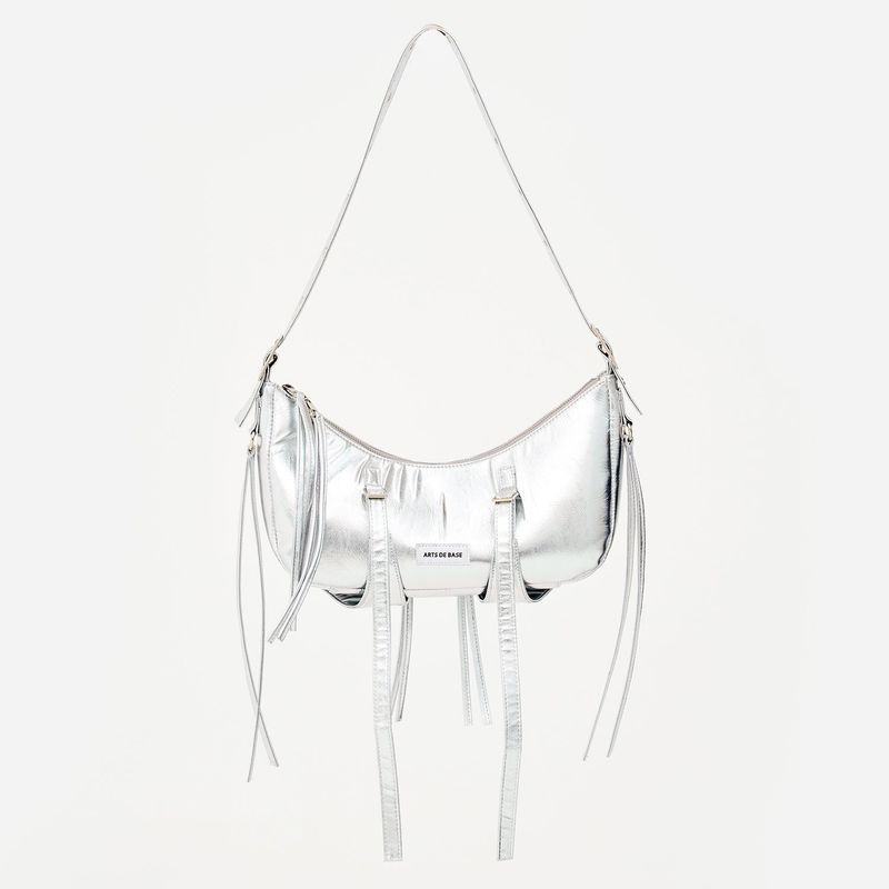 Silver Hobo Bag