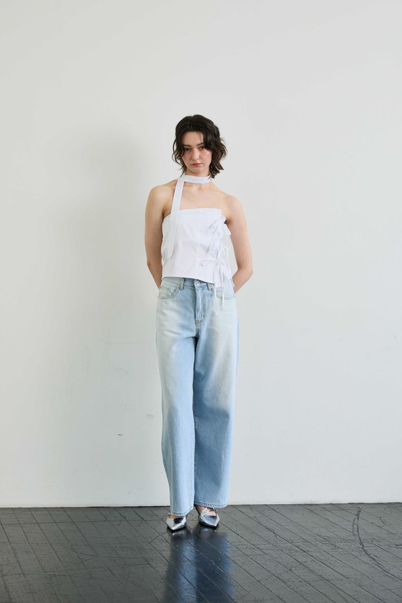 ELFIN SCARF TOP / WHITE