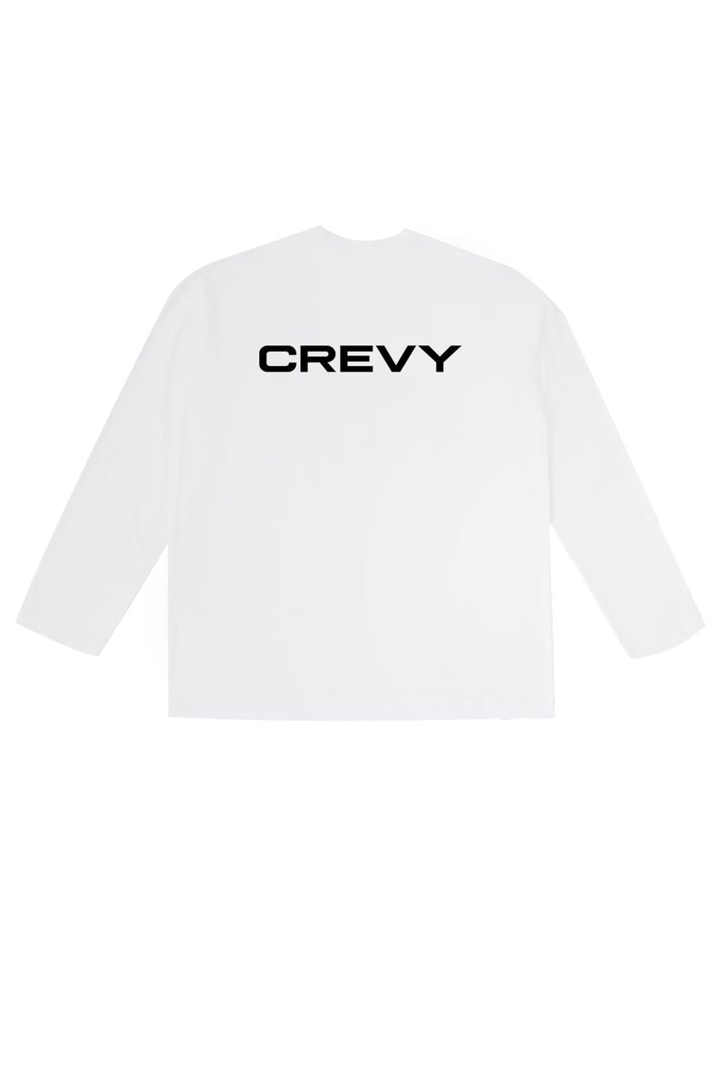 CREVY(クレビー)の「logo overfit rash long sleeve T-shirt (white)(Tops)」