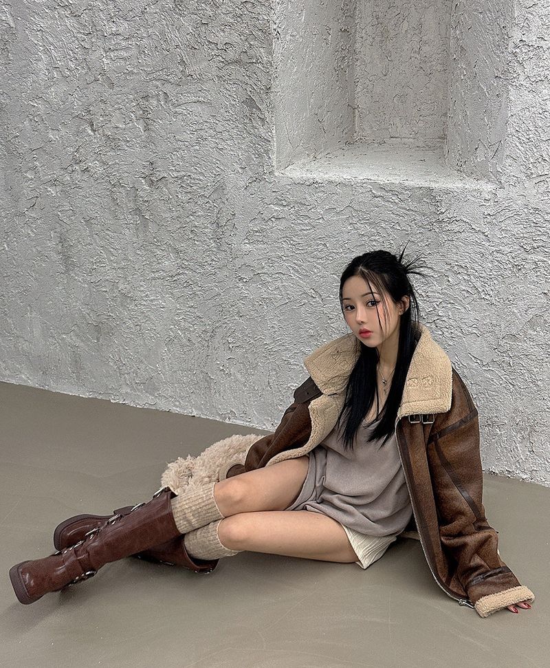 bourbon wool leg warmer
