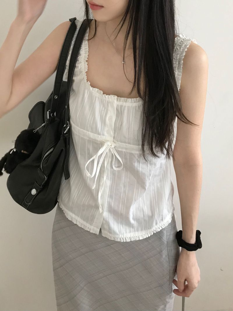 Kitten（キッテン）の「Scoop lace top (one color)（Tops）」