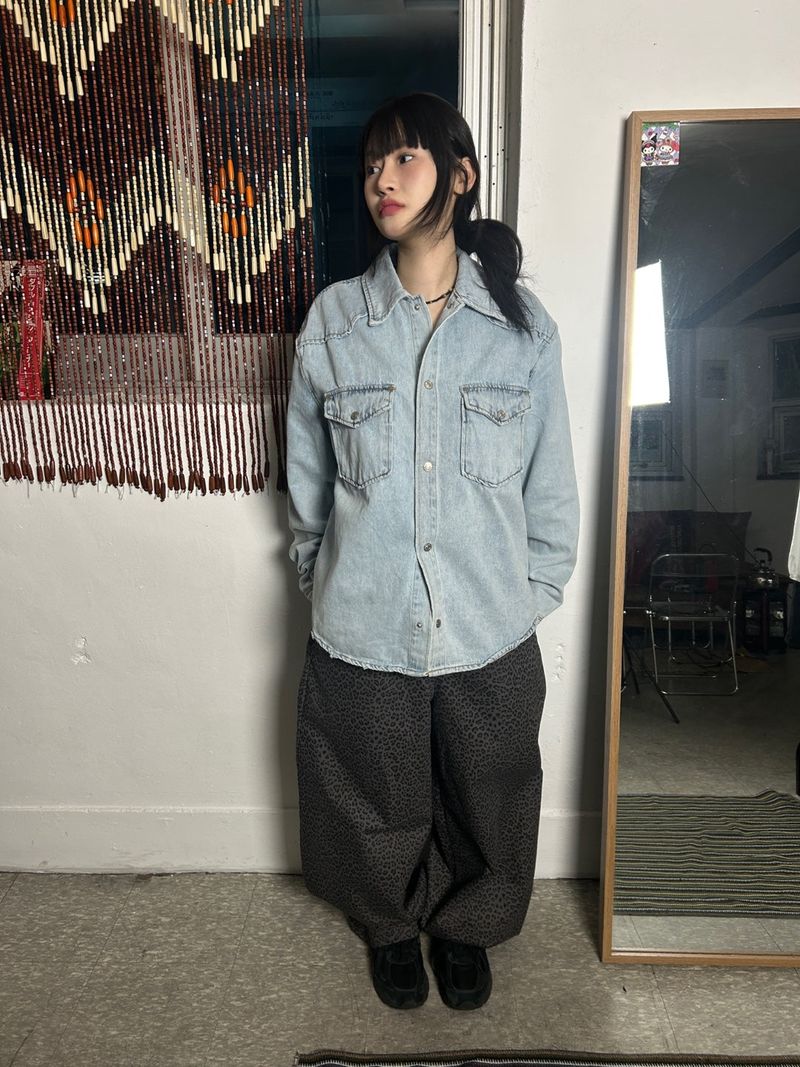 (2colors) vt washing west denim sh jacket
