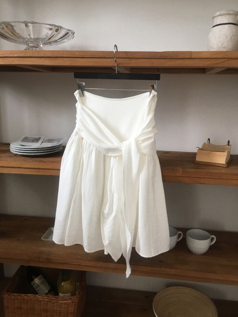 Osaka tie midi skirt