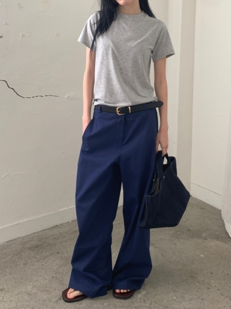 moss cotton pants