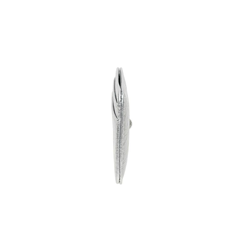 Daisy Slim Mini Transportation Card Wallet Silver