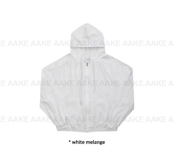 ROUGH SHIRRING HOOD ZIP-UP
