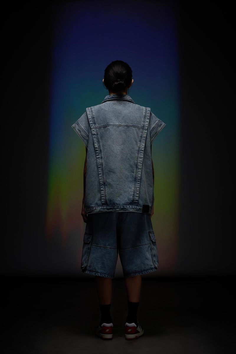 Denim Zip Vest