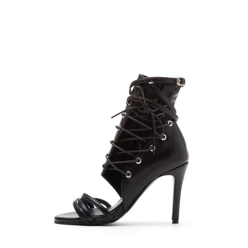 SSIMEEZ（シミズ）の「Side Point Sandal Heel(Black)（Shoes）」