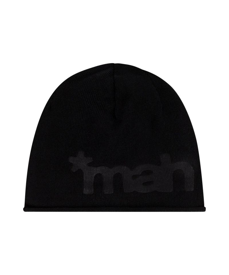 mah LOGO ROLL BEANIE_BLACK