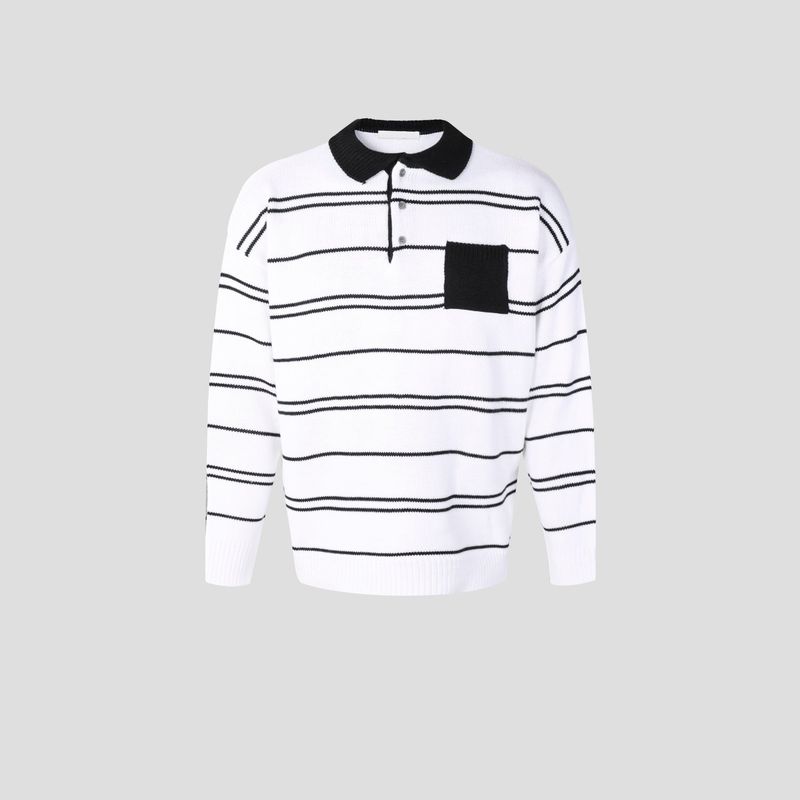 Mag pocket collar knitwear