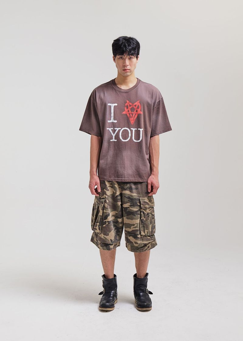 I YOU T-SHIRT (BROWN)