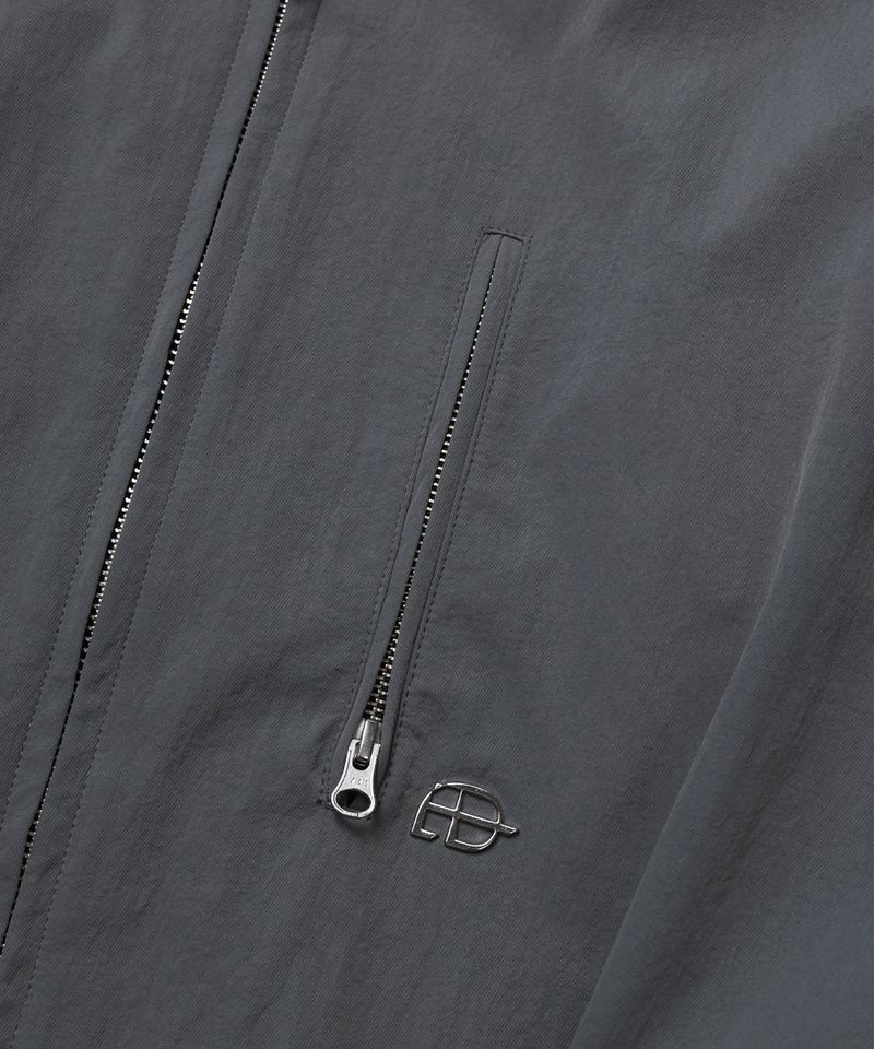 SHIRRING SLEEVED MA-1_GRAY