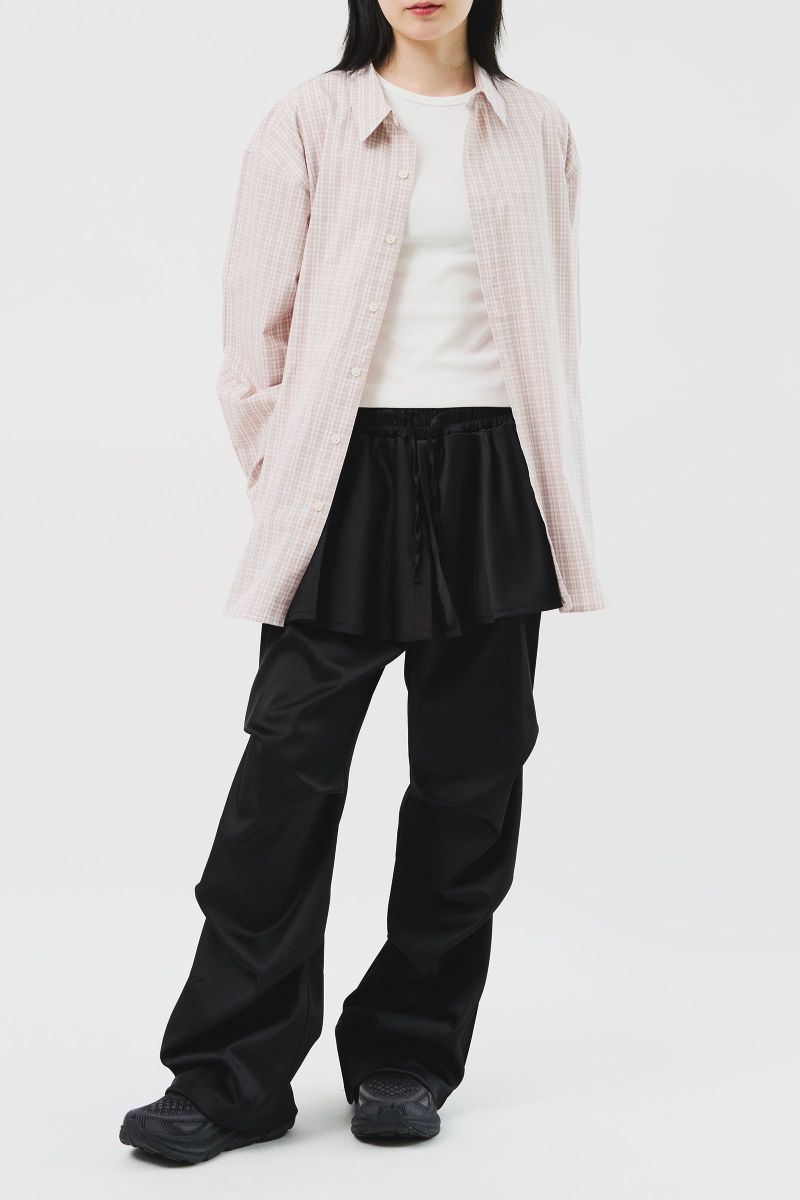 (W) Flow Satin Skirt Pants (2color)