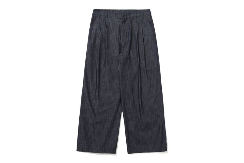 DENIM PINTUCK SLACKS