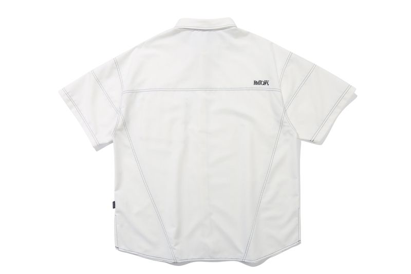 FRONT POCKET WORK SHIRT_WHITE