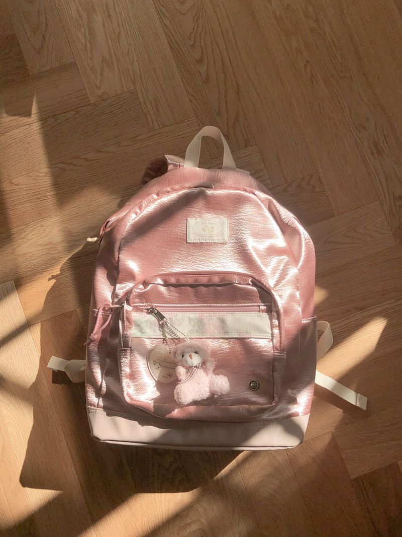 Bon voyage backpack_satin pink