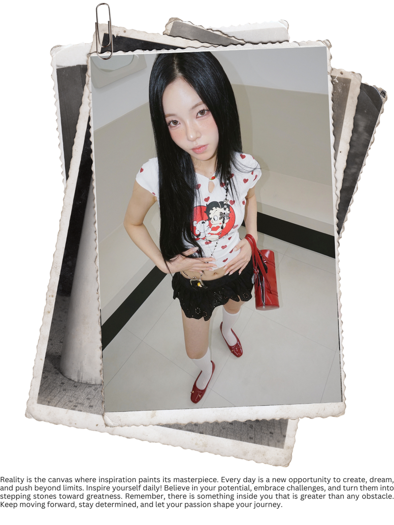 Black Lady Punching Mini Skirt