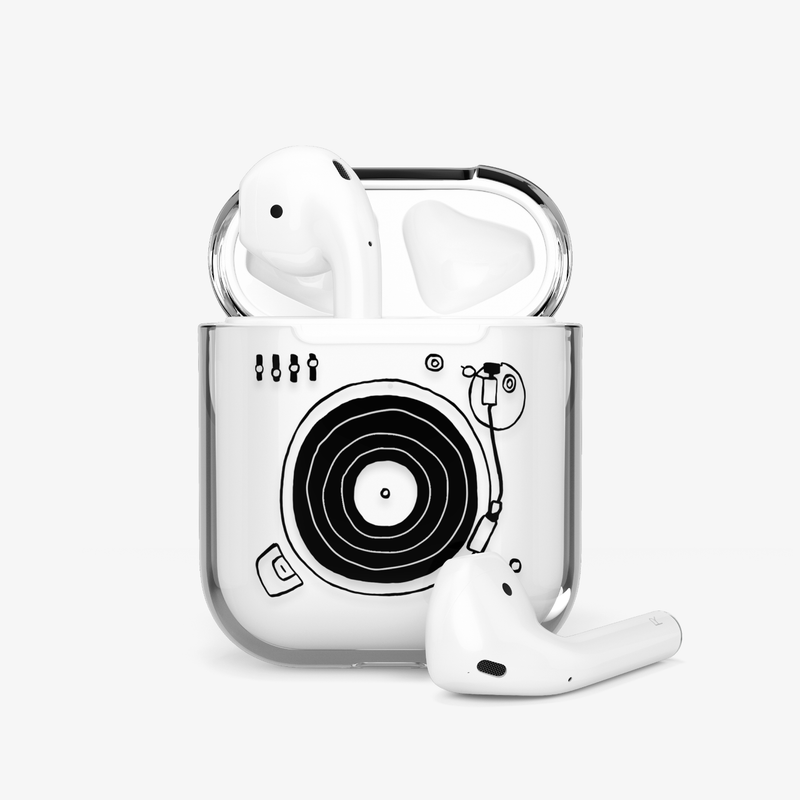 Turntable airpods case