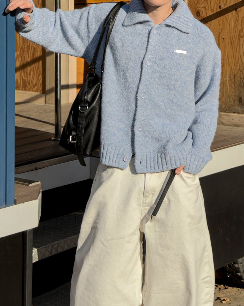 Arin Collared Knit Warmer Cardigan