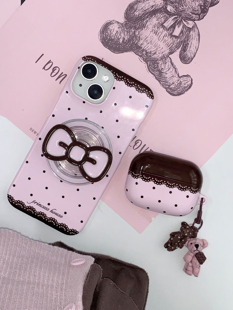 strawberry chocolate earphones case (only case)
